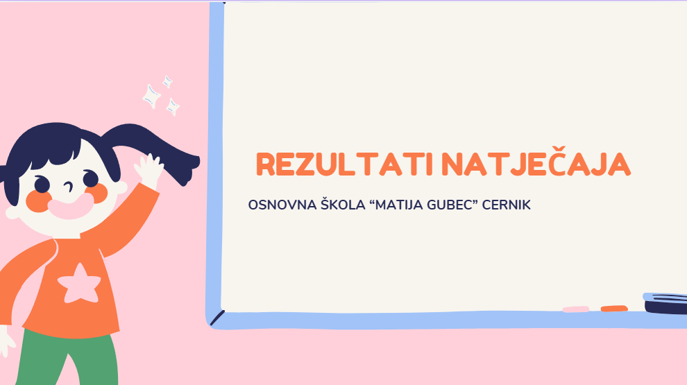 Obavijest o rezultatima natječaja