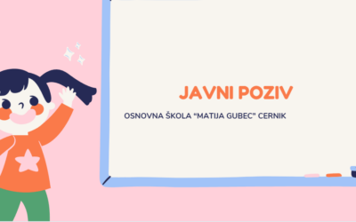 Javni poziv za pomoćnike u nastavi