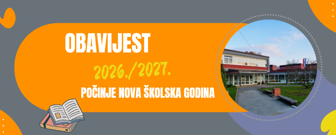 Obavijest o početku nove školske godine